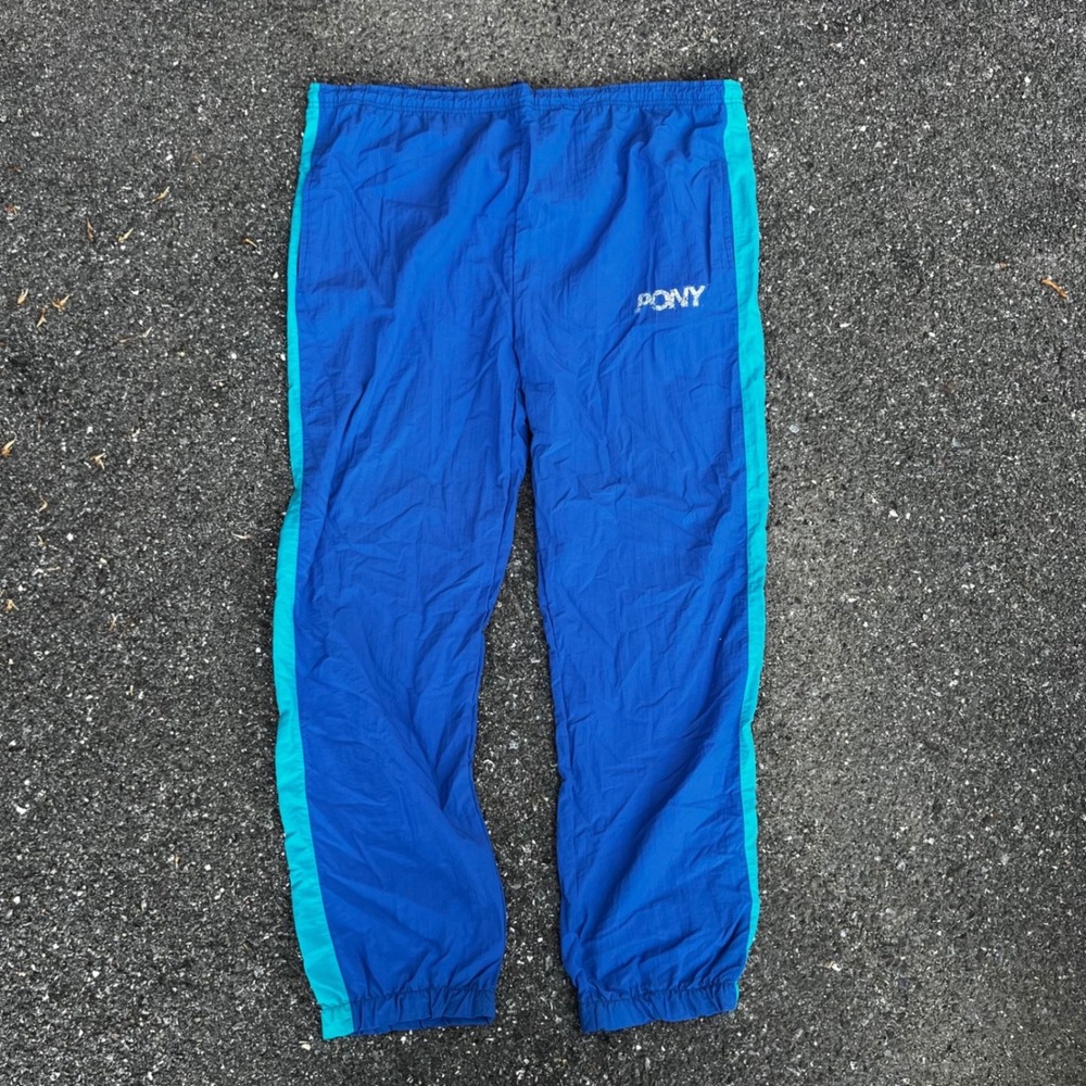 Vintage 90's PONY Nylon Windbreaker Pants,‎ Unisex Size XL